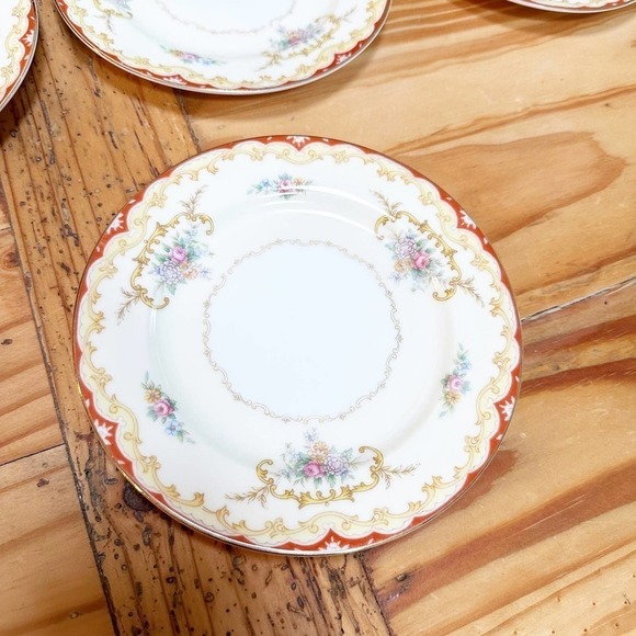 Noritake Salad or Dessert Plates China / Japan Set of 7 Oradel - Picture 2 of 6